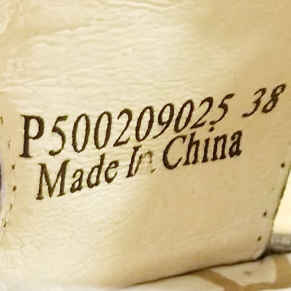 Fly London Ylva Wedge Women's Size 38 Metallic Lace Up Open Toe Platform - Picture 6 of 6